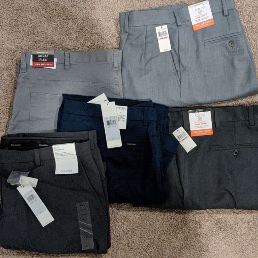 Lot of new with tags men's dress pants